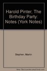 Harold Pinter The Birthday Party Notes