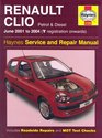 Renault Clio Petrol and Diesel Service and Repair Manual 0104