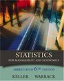 Statistics for Management and Economics Abbreviated Sixth Edition