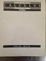 Calculus One and Several Variables/Student's Solutions Manual
