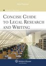 Concise Guide To Legal Research  Writing