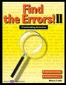 Find the Errors II Proofreading Activities