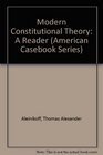 Modern Constitutional Theory A Reader