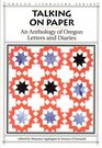 Talking on Paper An Anthology of Oregon Letters and Diaries