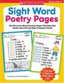 Sight Word Poetry Pages 100 FillintheBlank Practice Pages That Help Kids Really Learn the Top HighFrequency Words