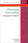 Governing Universities Changing the Culture