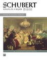 Sonata in a Major Op 120 Alfred Masterwork Edition