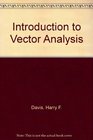 Introduction to Vector Analysis