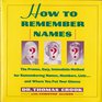 How to Remember Names