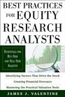Best Practices for Equity Research Analysts  Essentials for BuySide and SellSide Analysts