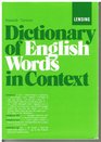 Dictionary of English words in context