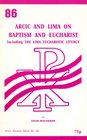 AnglicanRoman Catholic International Commission and LIMA on Baptism and Eucharist Including the LIMA Eucharistic Liturgy