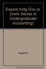 Essentials of Accounting for Governmental and NotForProfit Organizations