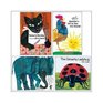 Eric Carle Set (4 Books) (The Grouchy Ladybug; Today is Monday; Do You Want to Be My Friend?; Rooster's Off to See the World)