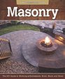 Masonry The DIY Guide to Working with Concrete Brick Block and Stone