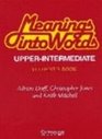 Meanings into Words Upperintermediate Test book An Integrated Course for Students of English