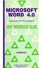 Microsoft Word 40 Macintosh Easy Reference Guide