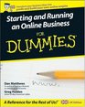 Starting and Running an Online Business for Dummies