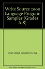Write Source 2000 Language Program Sampler