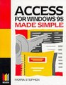 Access for Windows 95 Made Simple