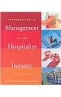 Introduction to Management in the Hospitality Industry Textbook and Study Guide