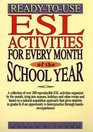 ReadyToUse Esl Activities for Every Month of the School Year