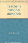 Teacher's calendar datebook