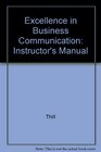 Excellence in Business Communication Instructor's Manual