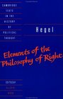 Hegel: Elements of the Philosophy of Right (Cambridge Texts in the History of Political Thought)