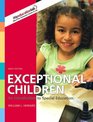 Exceptional Children An Introduction to Special Education  Value Package