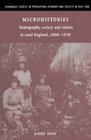 Microhistories  Demography Society and Culture in Rural England 18001930