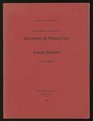 A Preliminary Handlist of Documents and Manuscripts of Samuel Johnson