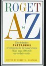 Roget A to Z