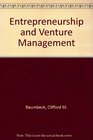 Entrepreneurship and Venture Management