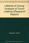 Lifetime of Giving Analysis of Donor Lifetime