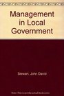 Management in local government A viewpoint