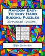 Random Easy To Very Hard Sudoku Puzzles
