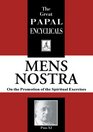 Encyclical Mens Nostra On the Promotion of the Spiritual Exercises