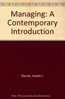 Managing A Contemporary Introduction
