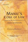 Manu's Code of Law A Critical Edition and Translation of the ManavaDharamsastra