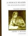 A Horace Reader for Advanced Placement Teacher's Edition