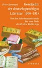 Geschichte der deutschsprachigen Literatur 1900  1918