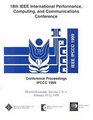 1999 IEEE International Performance Computing and Communications Conference Phoeniz/Scottsdale Arizona USA February 1012 1999