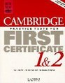 Cambridge Practice Tests for First Certificate 1  2 Student's Book