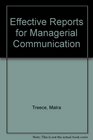 Effective Reports for Managerial Communication