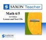 Saxon Teacher for Math 6/5 3rd Edition