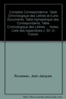 Complete Correspondence Table Chronologique des Lettres et Autre Documents Table Alphabetique des Correspondants Table Chronologique des Lettres Citees  Appendices v 50 In French