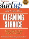 Start Your Own Cleaning Service (Entrepreneur Magazine's Start Ups)