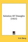 Solution Of Triangles