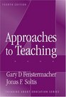 Approaches To Teaching